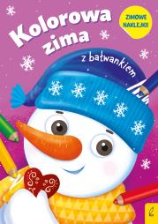 Kolorowa zima z bałwankiem. Autor: Opracowanie zbiorowe. Dadada.pl Okładka książki Kolorowa zima z bałwankiem