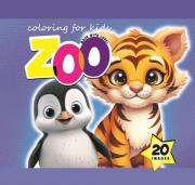 Opakowanie Kolorowanka 140x140 Zoo niebieska 20 obrazków