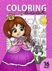 Opakowanie Kolorowanka A4 16 obrazków Księżniczka