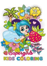 Opakowanie Kolorowanka A4 18 obrazków Super dziewczyny