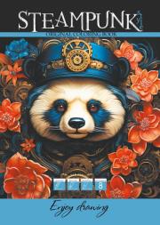 Opakowanie Kolorowanka A4 8 obrazków Steampunk Panda