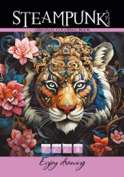 Opakowanie Kolorowanka A4 8 obrazków Steampunk Tygrys