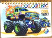 Opakowanie Kolorowanka A5 koło 20 kartek Cool trucks