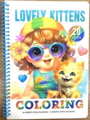 Opakowanie Kolorowanka A5 koło 20 kartek Urocze kotki