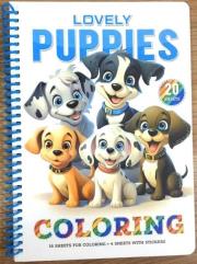 Opakowanie Kolorowanka A5 koło 20 kartek Urocze szczeniaczki