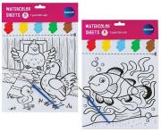 Kolorowanka do malowania wodą 6 obrazków. Wydawca: Centrum. Dadada.pl Opakowanie Kolorowanka do malowania wodą 6 obrazków