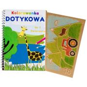 Okładka książki Kolorowanka dotykowa nr 1 Zwierzęta