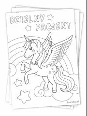 Opakowanie Kolorowanka dzienego pacjenrta A5 Jednorożec 10szt