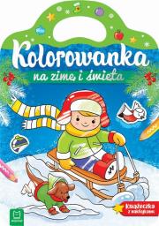 Kolorowanka na zimę i święta. Autor:   Praca zbiorowa. Dadada.pl Okładka książki Kolorowanka na zimę i święta