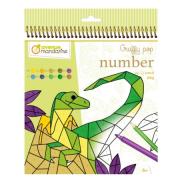 Opakowanie Kolorowanka po numerach Graffy Pop Dinozaury