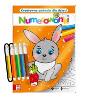 Kolorowanka po numerach z pisakami. Autor:   Praca zbiorowa. Dadada.pl Okładka książki Kolorowanka po numerach z pisakami