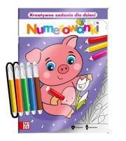 Okładka książki Kolorowanka po numerach z pisakami