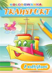 Kolorowanka - Transport. Autor:   Praca zbiorowa. Dadada.pl Okładka książki Kolorowanka - Transport