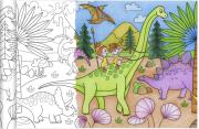 Opakowanie Kolorowanka w rolce Graffy Roll Dinozaury 5 m x 35 cm