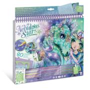 Opakowanie Kolorowanka wodna z pisakiem, farbkami i czarnymi kartkami S Nebulia Nebulous Stars