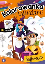 Okładka książki Kolorowanka z tatuażami. Halloween