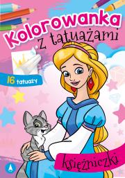 Okładka książki Kolorowanka z tatuażami. Księżniczki