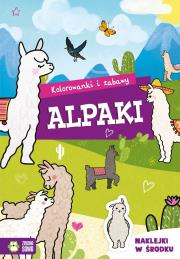 Kolorowanki i zabawy. Alpaki. Autor: Julia Nikodem. Dadada.pl Okładka książki Kolorowanki i zabawy. Alpaki