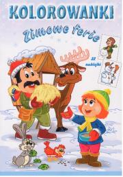 Kolorowanki Zimowe ferie. Autor:   Praca zbiorowa. Dadada.pl Okładka książki Kolorowanki Zimowe ferie
