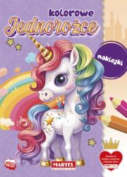 Okładka książki Kolorowe jednorożce z naklejkami