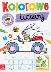 Okładka książki Kolorowe liczby. Edukacyjna książeczka