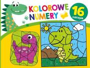 Kolorowe numery. Dinozaury. Autor:   Praca zbiorowa. Dadada.pl Okładka książki Kolorowe numery. Dinozaury
