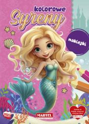 Okładka książki Kolorowe syreny z naklejkami