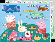 Kolorowe zabawy z przyjaciółmi. Świnka Peppa. Czas na kolor. Autor: Opracowanie zbiorowe. Dadada.pl Okładka książki Kolorowe zabawy z przyjaciółmi. Świnka Peppa. Czas na kolor