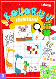 Koloruj i rozwiązuj. Autor: Opracowanie zbiorowe. Dadada.pl Okładka książki Koloruj i rozwiązuj