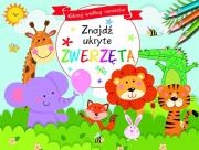 Okładka książki Koloruj według numerów. Znajdź ukryte zwierzęta