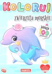 Okładka książki Koloruj. Zwierzęta morskie