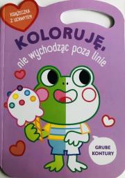 Okładka książki Koloruję bez wychodzenia poza linie Żabka
