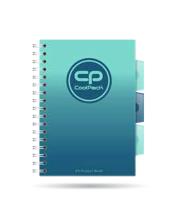 Opakowanie Kołozeszyt A5 100k kratka PP Coolpack gradient blue lagoon