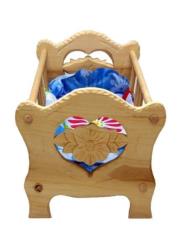 Opakowanie Kołyska drewniana z motywem kwiatka