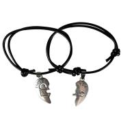 Opakowanie Komplet bransoletek - dwie połówki serca 2szt