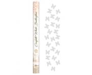 Opakowanie Konfetti pneumatyczne Motylki papierowe białe 60cm