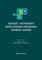Okładka książki Kontekst i instrumenty współczesnego zarządzania zasobami ludzkimi
