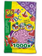 Opakowanie Koraliki do prasowanek różowy perłowy 1000 szt.