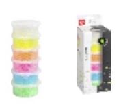 Koraliki do zaprasowywania fluo 6 kolorów. Wydawca: Knorr Prandell. Dadada.pl Opakowanie Koraliki do zaprasowywania fluo 6 kolorów