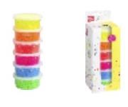 Koraliki do zaprasowywania neonowe 6 kolorów. Wydawca: Knorr Prandell. Dadada.pl Opakowanie Koraliki do zaprasowywania neonowe 6 kolorów