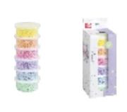 Koraliki do zaprasowywania pastelowe 6 kolorów. Wydawca: Knorr Prandell. Dadada.pl Opakowanie Koraliki do zaprasowywania pastelowe 6 kolorów