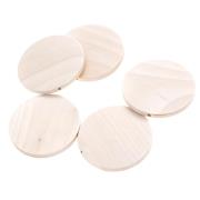 Opakowanie Koraliki monetki drewniane 50mm 5szt