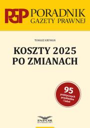Koszty 2025 po zmianach. Autor: Krywan Tomasz. Dadada.pl Okładka książki Koszty 2025 po zmianach