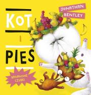 Kot i pies. Bananowe czubki. Autor: Jonathan Bentley. Dadada.pl Okładka książki Kot i pies. Bananowe czubki