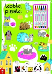 Kotki pieski. Autor: Opracowanie zbiorowe. Dadada.pl Okładka książki Kotki pieski