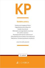 Okładka książki KP. Kodeks pracy oraz ustawy towarzyszące wyd.13
