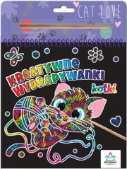 Kreatywne wydrapywanki. Kotki. Autor:   Praca zbiorowa. Dadada.pl Okładka książki Kreatywne wydrapywanki. Kotki