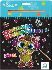 Kreatywne wydrapywanki. Pieski. Autor:   Praca zbiorowa. Dadada.pl Okładka książki Kreatywne wydrapywanki. Pieski