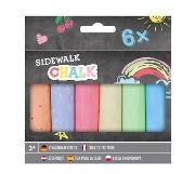 Kreda chodnikowa 6 kolorów. Wydawca: Grafix. Dadada.pl Opakowanie Kreda chodnikowa 6 kolorów
