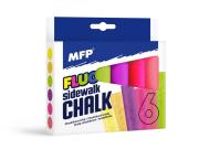 Kreda chodnikowa fluo owalna 6 kolorów. Wydawca: MFP. Dadada.pl Opakowanie Kreda chodnikowa fluo owalna 6 kolorów